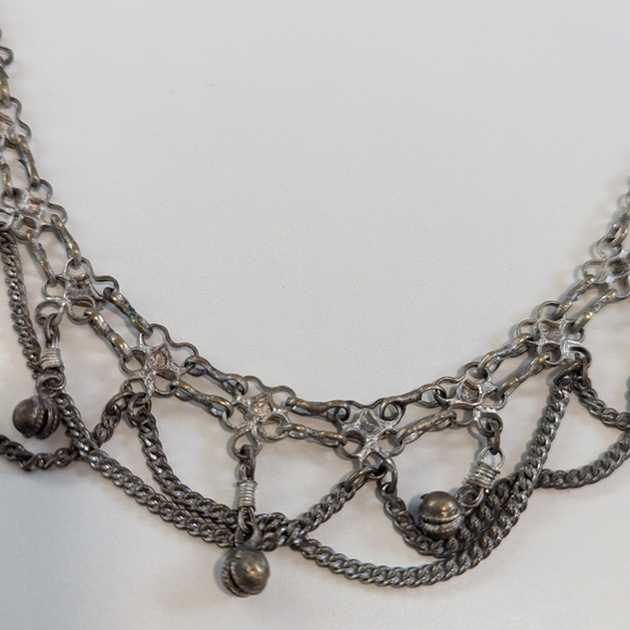 Rare Vintage Metal Belly Dancer Jingle Hip Belt - Picture 2 of 5